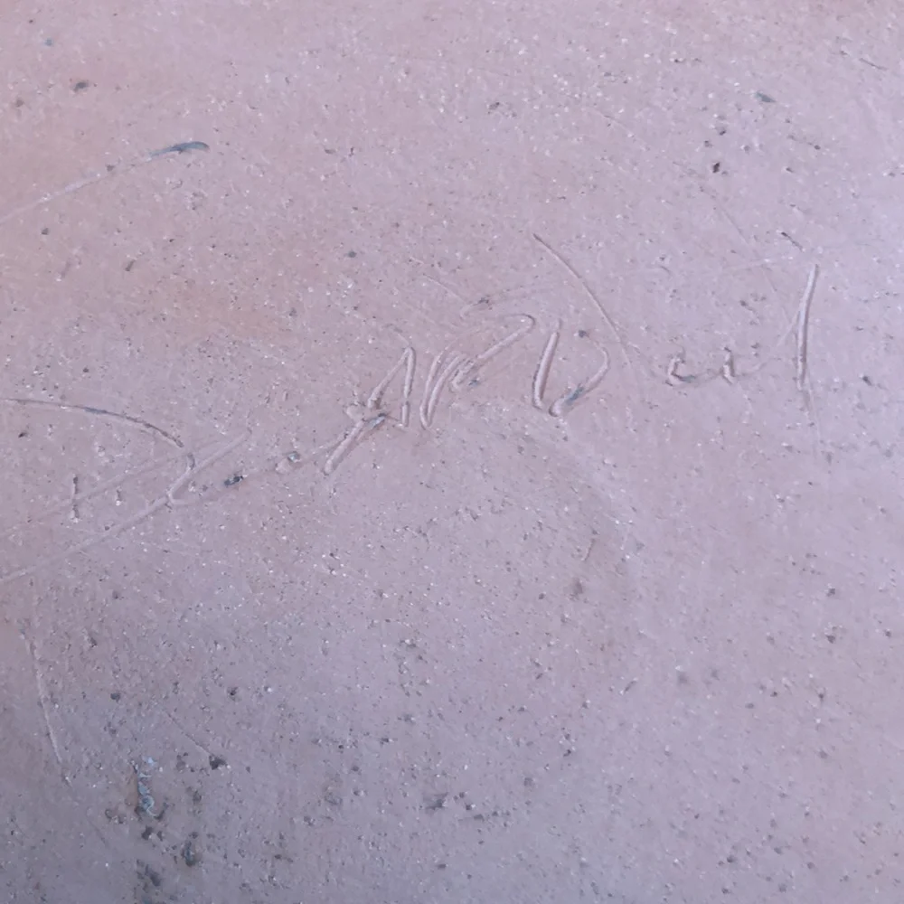 Handmade and Signed Raku(?) Ceramic Tray